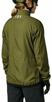 Cycling Jacket, Vest FOX Womens Ranger Wind Jacket Olive Green XS Jacket - 4