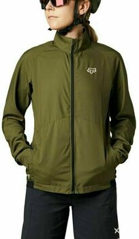 Cycling Jacket, Vest FOX Womens Ranger Wind Jacket Olive Green XS Jacket - 5