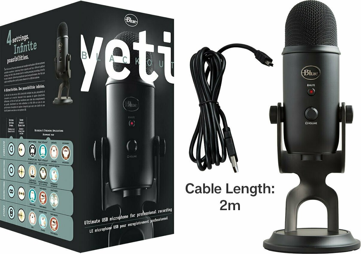 Blue Microphones Blue Yeti USB mikrofon - Muziker