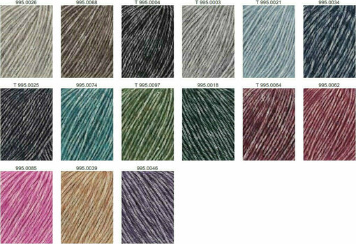 Pletací příze Lang Yarns Angelina 0004 Black Pletací příze - 7