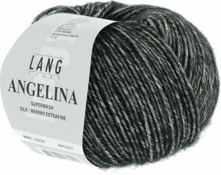Pletací příze Lang Yarns Angelina 0004 Black Pletací příze - 2