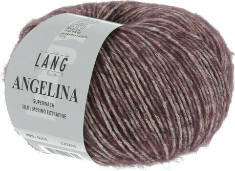 Knitting Yarn Lang Yarns Angelina 0064 Burgundy Knitting Yarn - 2