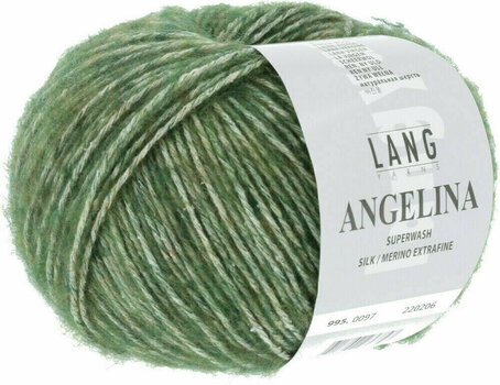 Strickgarn Lang Yarns Angelina 0097 Olive Strickgarn - 3