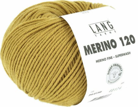 Strickgarn Lang Yarns Merino 120 0150 Brass Strickgarn - 3