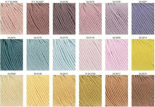 Pletilna preja Lang Yarns Merino 120 0209 Pink Powder Pletilna preja - 7