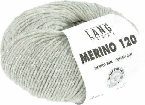 Fios para tricotar Lang Yarns Merino 120 0223 Light Gray Fios para tricotar - 3