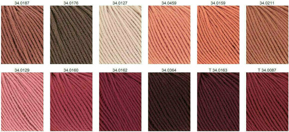 Strickgarn Lang Yarns Merino 120 0348 Pink Melange Strickgarn - 8