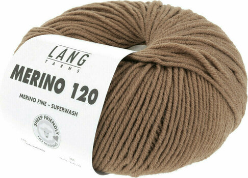 Pletací příze Lang Yarns Merino 120 0439 Camel Pletací příze - 2