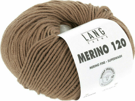 Pletací příze Lang Yarns Merino 120 0439 Camel Pletací příze - 3