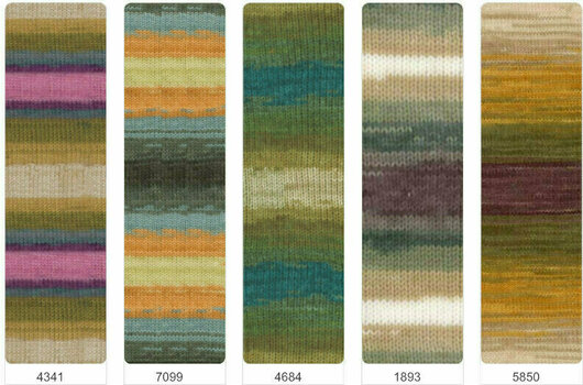 Fios para tricotar Alize Burcum Batik 7648 - 5