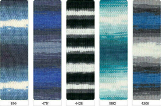 Fios para tricotar Alize Burcum Batik 7648 - 7