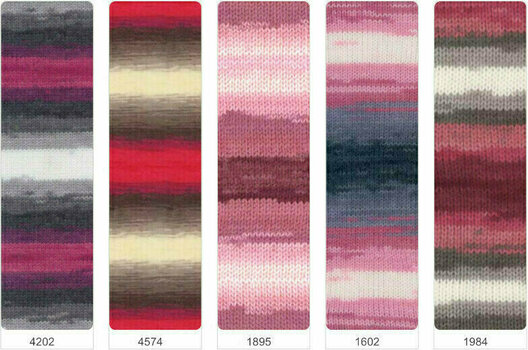 Fios para tricotar Alize Burcum Batik 7648 - 8