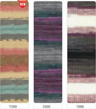 Fios para tricotar Alize Burcum Batik 7648 - 9