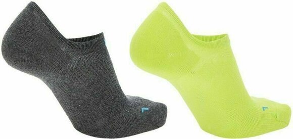 Chaussettes de fitness UYN Sneaker 4.0 2-Pairs Anthracite Mel/Lime 37-38 Chaussettes de fitness - 2