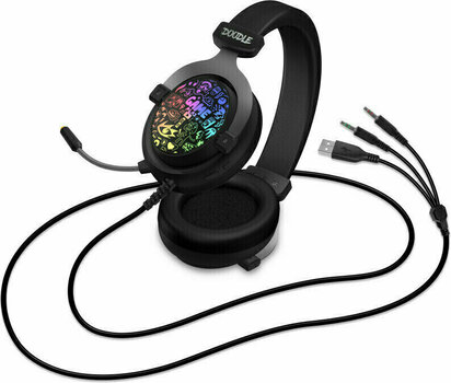 PC headset Connect IT DOODLE RGB Svart PC headset - 5