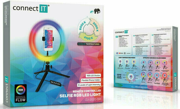 Lumină de studio Connect IT Selfie10RGB Lumină de studio - 10