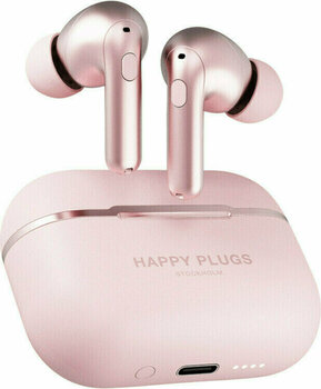True trådlös in-ear Happy Plugs Air 1 Zen Pink Gold - 3