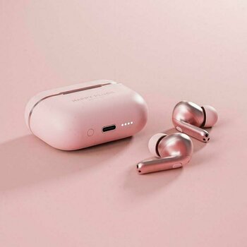 True trådløs i øre Happy Plugs Air 1 Zen Pink Gold - 4