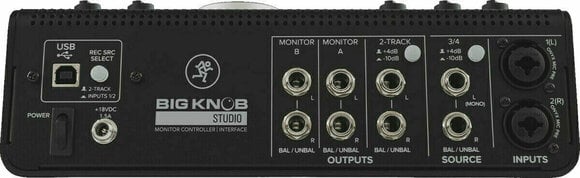 Seletor/controlador do monitor Mackie Big Knob Studio - 4