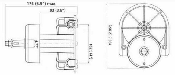 Domček riadenia Ultraflex T85W Steering System White - 3