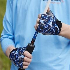 Angelhandschuhe Savage Gear Marine Half Glove Sea Blue - 1