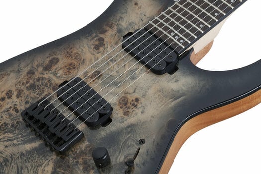 Elektrische gitaar Schecter C-7 Pro Charcoal Burst (Zo goed als nieuw) - 3