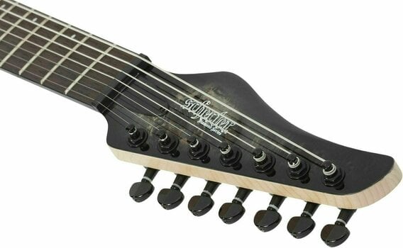 7-string Electric Guitar Schecter C-7 Pro Charcoal Burst - 9