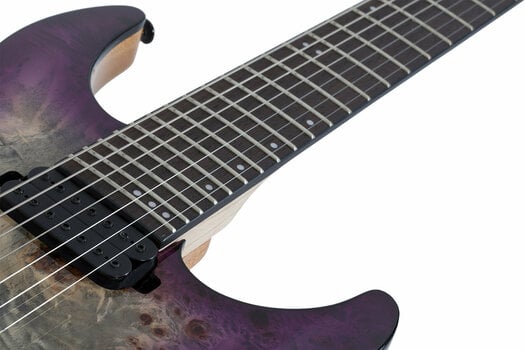 7-string Electric Guitar Schecter C-7 Pro Aurora Burst - 5