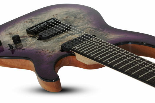 7-string Electric Guitar Schecter C-7 Pro Aurora Burst - 11
