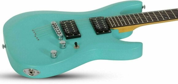 Guitare électrique Schecter C-6 Deluxe Satin Aqua - 2