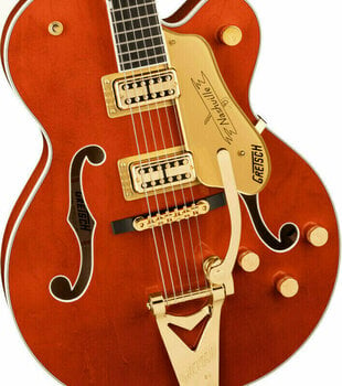 Semiakustická kytara Gretsch G6120TG Players Edition Nashville Orange Satin - 3