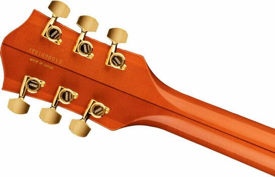 Halbresonanz-Gitarre Gretsch G6120TG Players Edition Nashville Orange Satin - 6