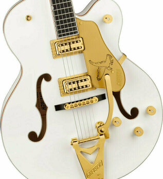 Halbresonanz-Gitarre Gretsch G6136TG Players Edition Falcon White Halbresonanz-Gitarre - 3