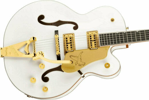 Semi-Acoustic Guitar Gretsch G6136TG Players Edition Falcon White Semi-Acoustic Guitar - 4