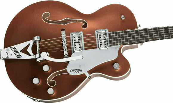 Semi-Acoustic Guitar Gretsch G6118T Players Edition Anniversary Two-Tone Copper Metallic - 4