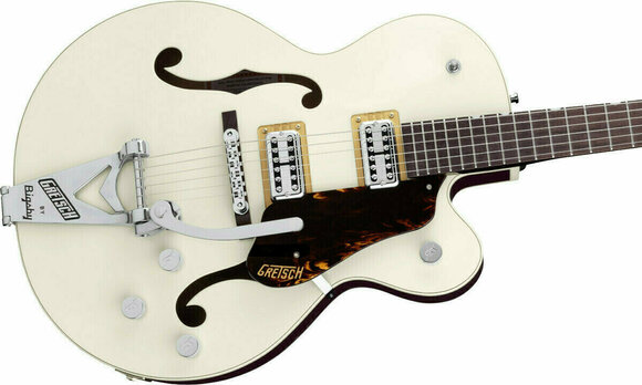 Semi-akoestische gitaar Gretsch G6118T Players Edition Anniversary Two-Tone Vintage White - 4