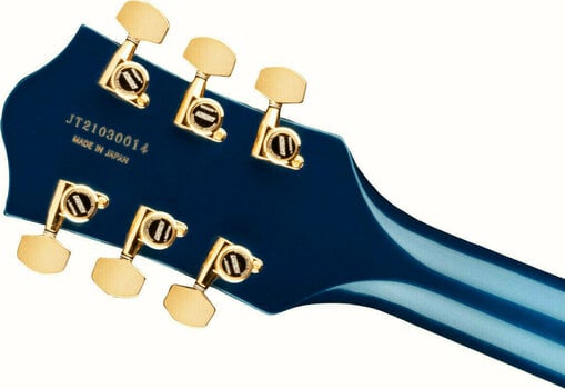 Halbresonanz-Gitarre Gretsch G6120TG Players Edition Nashville Azure Metallic - 6