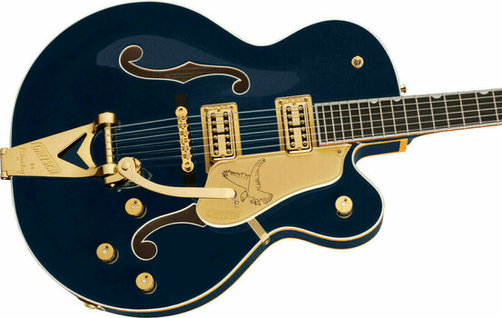 Félakusztikus - jazz-gitár Gretsch G6136TG Players Edition Falcon Midnight Sapphire - 4