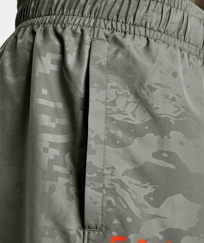 Pantaloni scurți de alergare Under Armour UA Woven Emboss Shorts Concrete/Phoenix Fire XL Pantaloni scurți de alergare - 3