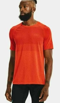 Running t-shirt with short sleeves
 Under Armour UA Seamless Run Phoenix Fire/Radiant Red XL Running t-shirt with short sleeves - 5
