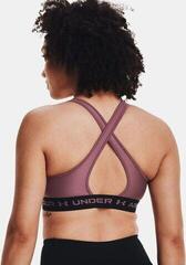 Фитнес бельо Under Armour Women's Armour Mid Crossback Sports Bra Ash Plum/Black XS Фитнес бельо - 3