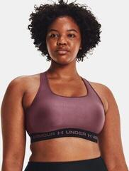Фитнес бельо Under Armour Women's Armour Mid Crossback Sports Bra Ash Plum/Black XS Фитнес бельо - 4