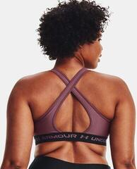 Фитнес бельо Under Armour Women's Armour Mid Crossback Sports Bra Ash Plum/Black XS Фитнес бельо - 5