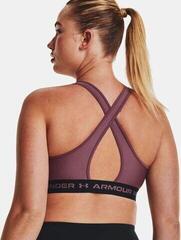 Фитнес бельо Under Armour Women's Armour Mid Crossback Sports Bra Ash Plum/Black XS Фитнес бельо - 7