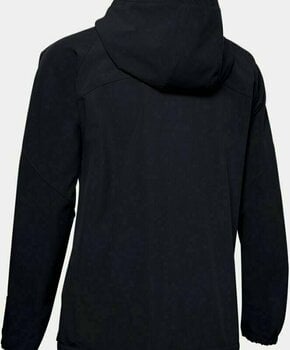 Laufsweatshirt
 Under Armour UA W Woven Branded Full Zip Hoodie Black/Onyx White XS Laufsweatshirt - 2