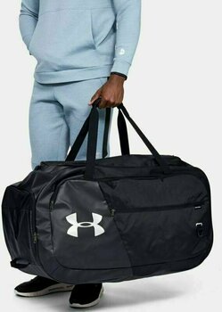 Lifestyle Backpack / Bag Under Armour UA Undeniable 4.0 Duffle Black/Silver 145 L Sport Bag - 6