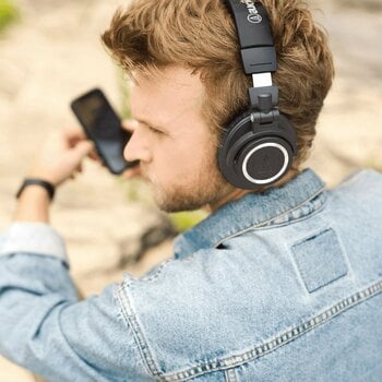 Vezeték nélküli fejhallgatók On-ear Audio-Technica ATH-M50XBT2 Black - 9