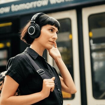 Bezdrátová sluchátka na uši Audio-Technica ATH-M50XBT2 Black - 11