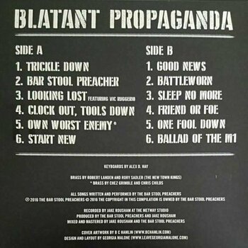 Vinyylilevy The Barstool Preachers - Blatant Propaganda (LP) - 3