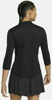 Poloshirt Nike Dri-Fit UV Ace Mock Black XS - 2